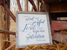 Load image into Gallery viewer, Psalm 35:9 Sign