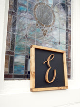 Load image into Gallery viewer, Framed Dimensional Letter Sign