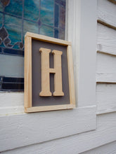 Load image into Gallery viewer, Framed Dimensional Letter Sign