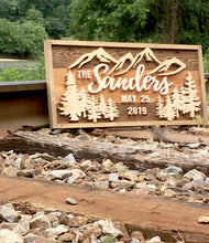 Load image into Gallery viewer, Reclaimed Wood Wedding Sign