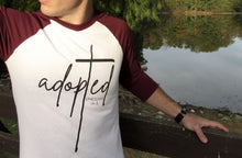 Load image into Gallery viewer, Adopted Baseball Tee (Ephesians 1:4-5)