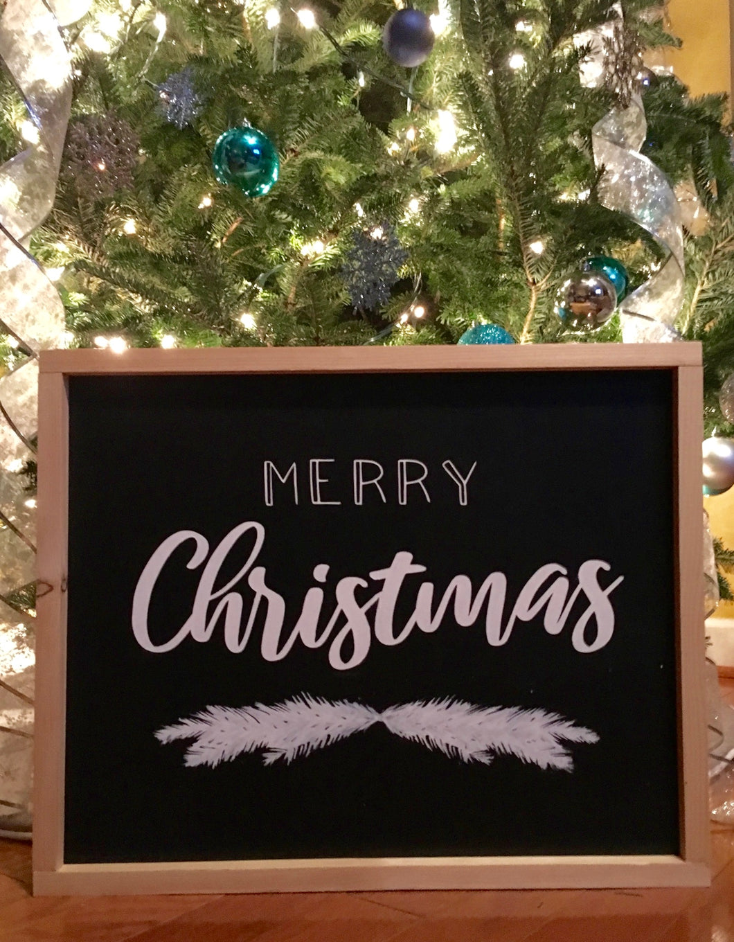 Merry Christmas Wood Sign