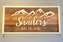 Load image into Gallery viewer, Reclaimed Wood Wedding Sign
