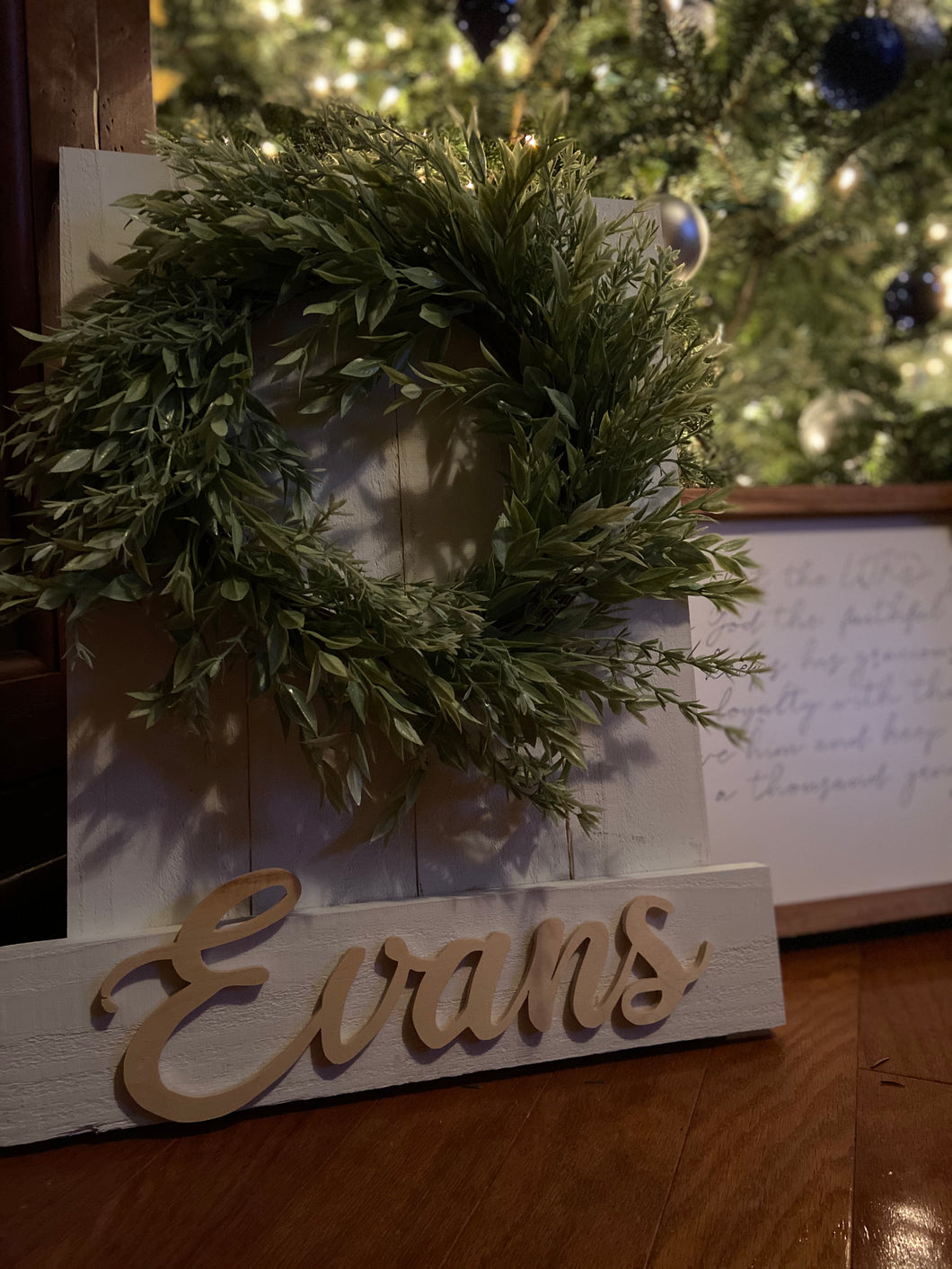 Entryway Wreath Sign (Customizable)